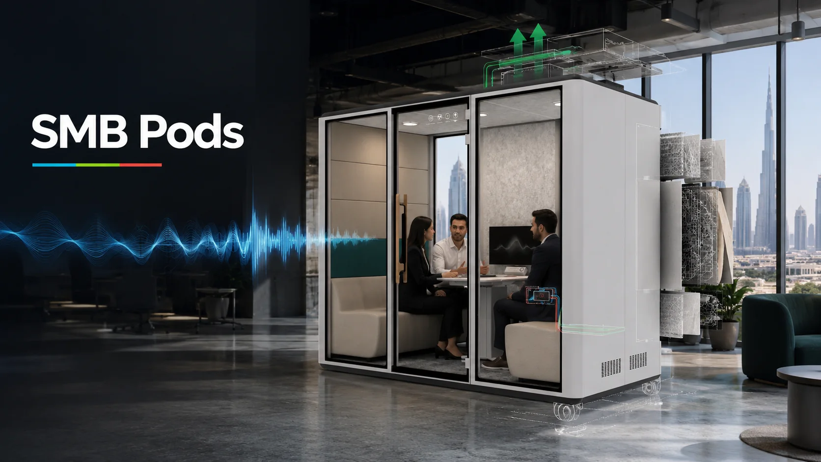 SMB Pods — soundproof modular workspace pods